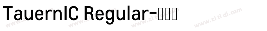 TauernIC Regular字体转换